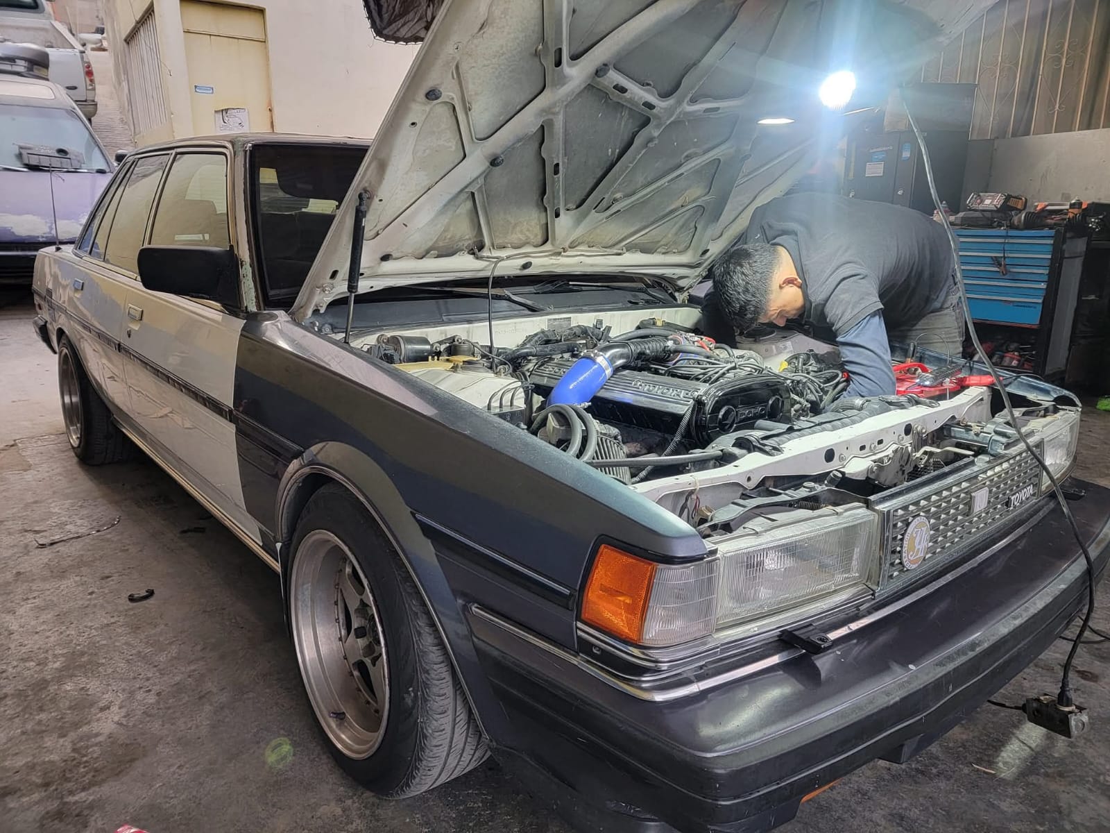 Motor en proceso de revisión