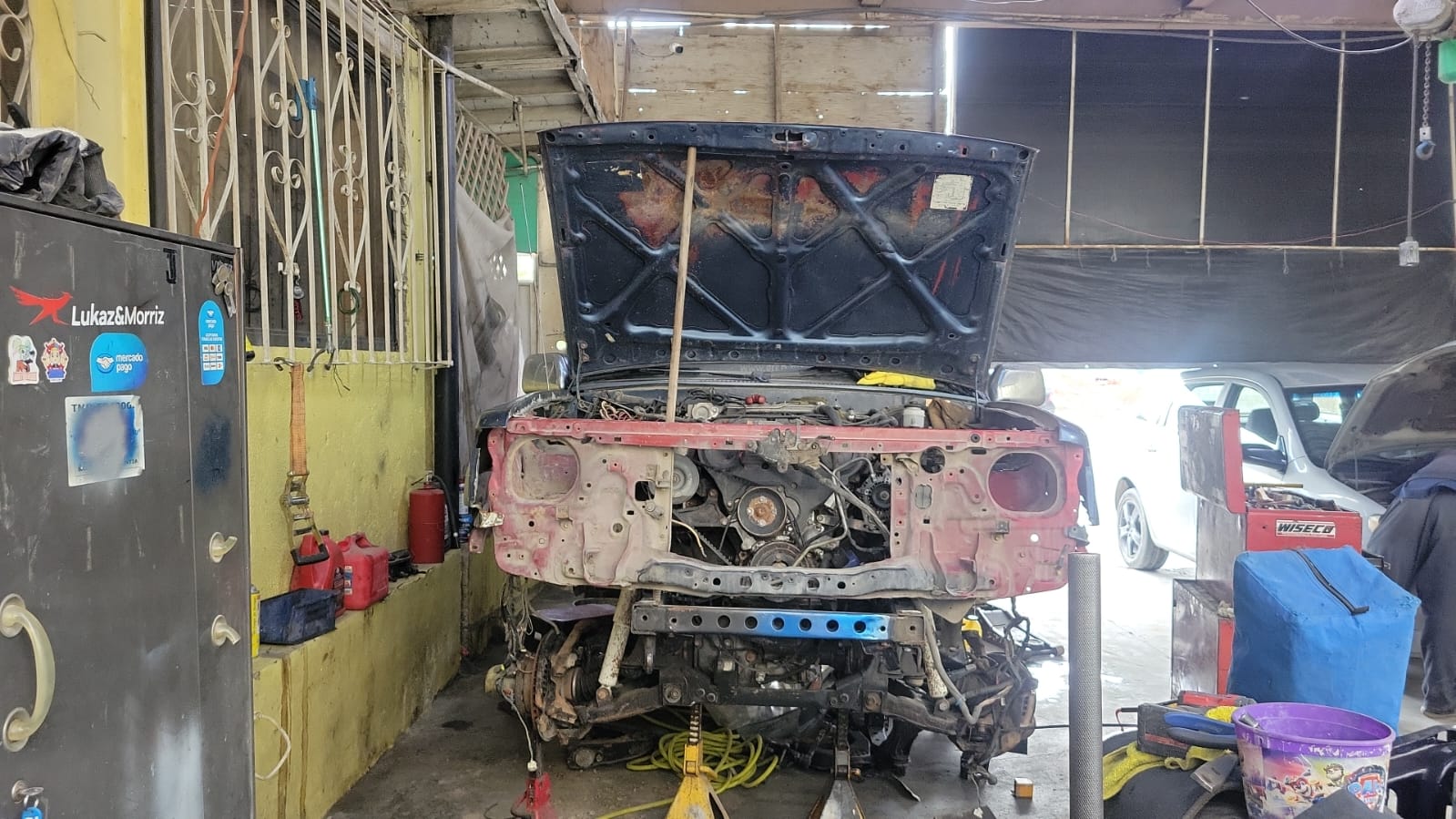 Motor antes del trabajo de reparación